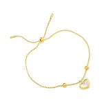 Sweet Heart Pendant Stainless Steel Bracelet for Women