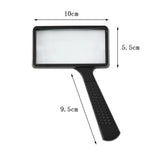 4X Rectangular Handheld Reading Magnifying Glass Magnifier