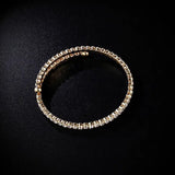 Inlaid Zircon Open Bangle Women's Bracelet Wedding Jewelry