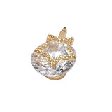 Round Zircon Decoration Charms 20pcs DIY Jewelry Accessory