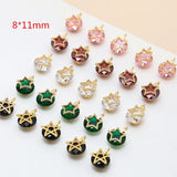 Round Zircon Decoration Charms 20pcs DIY Jewelry Accessory