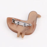 Cute Duck Acrylic Brooch Animal Lapel Pin Collar Badge Jewelry