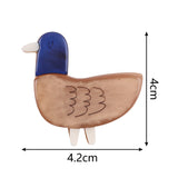 Cute Duck Acrylic Brooch Animal Lapel Pin Collar Badge Jewelry