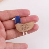 Cute Duck Acrylic Brooch Animal Lapel Pin Collar Badge Jewelry