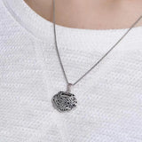 Long Life Lock Necklace Retro Ethnic Style Rich Ruyi Lock Pendant