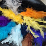Ostrich Feather Tassel Key Chain Fluffy Wide Women Arts Crafts Bag Pendant