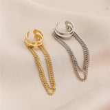 Long Tassel Ear Cuff Multilayer No Piercing Clip Earrings
