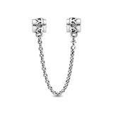 Love Cat Safety Chain Charm Bead Fit Original Bracelet Pendant DIY Jewelry