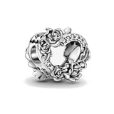 Heart Charm Silver 925 Bracelet for Women