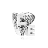 Heart Charm Silver 925 Bracelet for Women