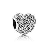 Heart Charm Silver 925 Bracelet for Women