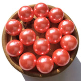 Pearls for Toddlers Chunky Jewelry Acrylic Coral Pink Loose Beads