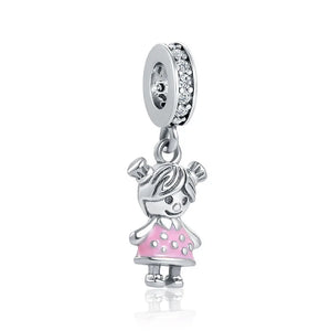 Boys and Girls Pet Bus Charm Bracelet 925 Silver Jewelry