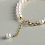 Natural Hetian Jade Freshwater Pearls Beaded Women's Bracelets
