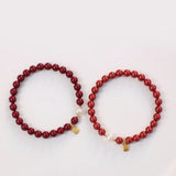 Red Cinnabar Pearl Bracelet for Women