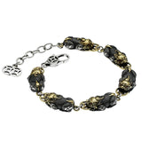 Silver Pixiu Bracelet Men's Ethnic Style Thai Silver