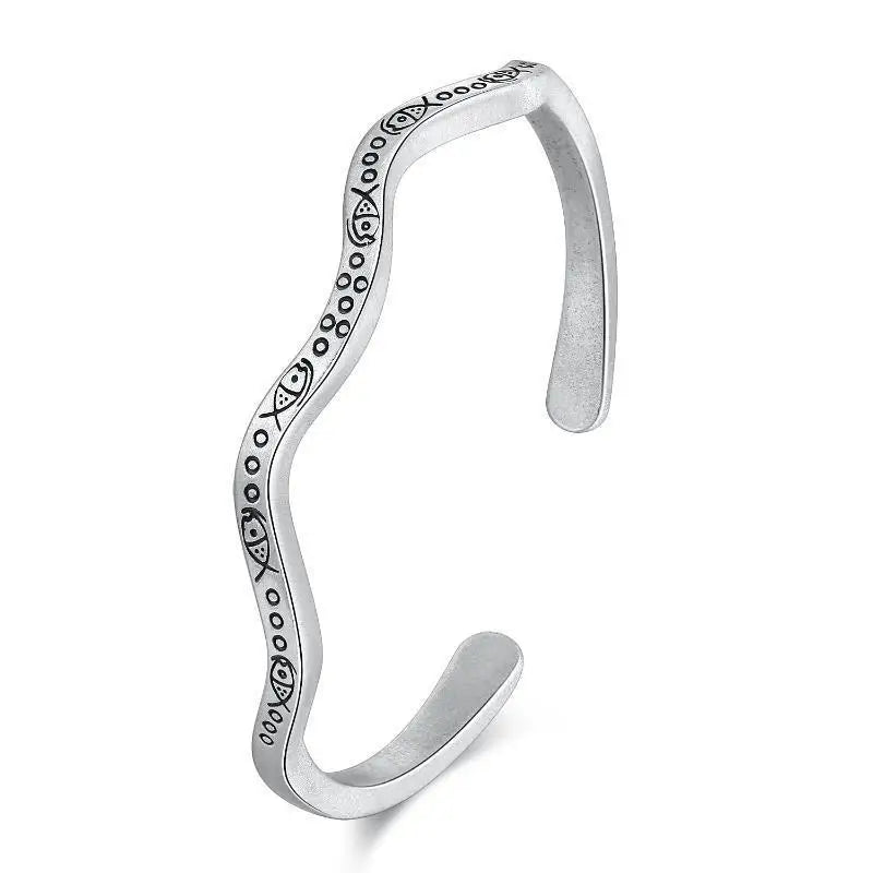 Luotai Old Silver Bracelet Niche Pure Silver Female Jewelry