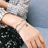 Luotai Old Silver Bracelet Niche Pure Silver Female Jewelry
