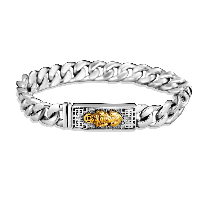 Luotai Old Silversmith Paixiu Bracelet Hip-hop Male Style