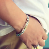 Luotai Old Silversmith Paixiu Bracelet Hip-hop Male Style