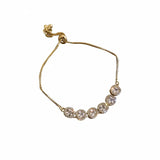 Sparkling Zircon Bracelet Adjustable High Plated Wedding Jewelry