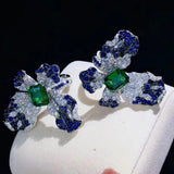Colorful Zircon Butterfly Engagement Ring for Women