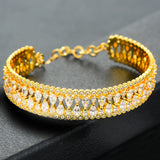 Famous CZ Chains Bracelet for Women Bridal Wedding