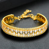 Famous CZ Chains Bracelet for Women Bridal Wedding