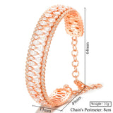 Famous CZ Chains Bracelet for Women Bridal Wedding