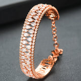 Famous CZ Chains Bracelet for Women Bridal Wedding