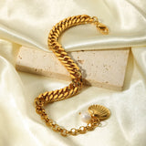 Stainless Steel Cuban Chain Bracelet for Women Charms Gift