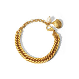 Stainless Steel Cuban Chain Bracelet for Women Charms Gift