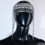Rhinestone Headband with Tassel for Women