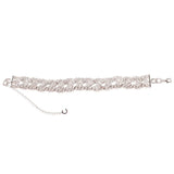 Bling Crystal Choker Twist Necklace Wedding Bridal Jewelry