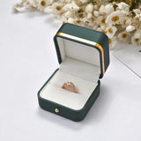 Green Jewelry Box Ring Bracelet Bangle Case Peadant Holder Storage Organizer
