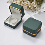 Green Jewelry Box Ring Bracelet Bangle Case Peadant Holder Storage Organizer