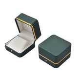 Green Jewelry Box Ring Bracelet Bangle Case Peadant Holder Storage Organizer