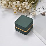 Green Jewelry Box Ring Bracelet Bangle Case Peadant Holder Storage Organizer