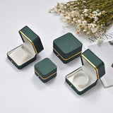 Green Jewelry Box Ring Bracelet Bangle Case Peadant Holder Storage Organizer