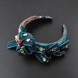 Colorful Crystal Padded Headband Rhinestones Hairband Wedding Hair Accessory