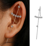Crystal Geometry Long Earrings for Women