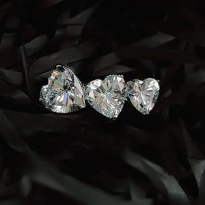 Love Connected Ring 925 Stamp Flash Zirconia Ring