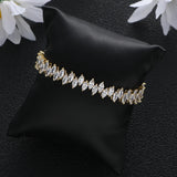 Tennis Chain Bracelet CZ Bohemian Cuff Wedding Jewelry
