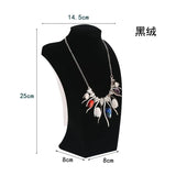 Velvet Jewelry Display Necklace Pendants Mannequin Stand