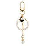 Pearl Love Keychain Bow Bag Charm Pendant Keyrings