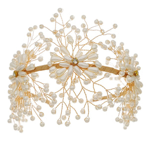 Pearl Rhinestones Hairband for Women Bride Wedding Headband