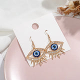 Evil Eye Statement Drop Earrings Tassel Dangle Earring Jewelry
