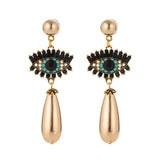 Evil Eye Statement Drop Earrings Tassel Dangle Earring Jewelry