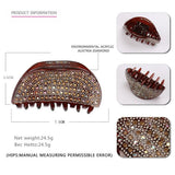 Rhinestone Hair Claw Accessory for Women Girls Tiara Prom Wear