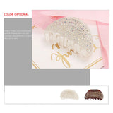 Rhinestone Hair Claw Accessory for Women Girls Tiara Prom Wear